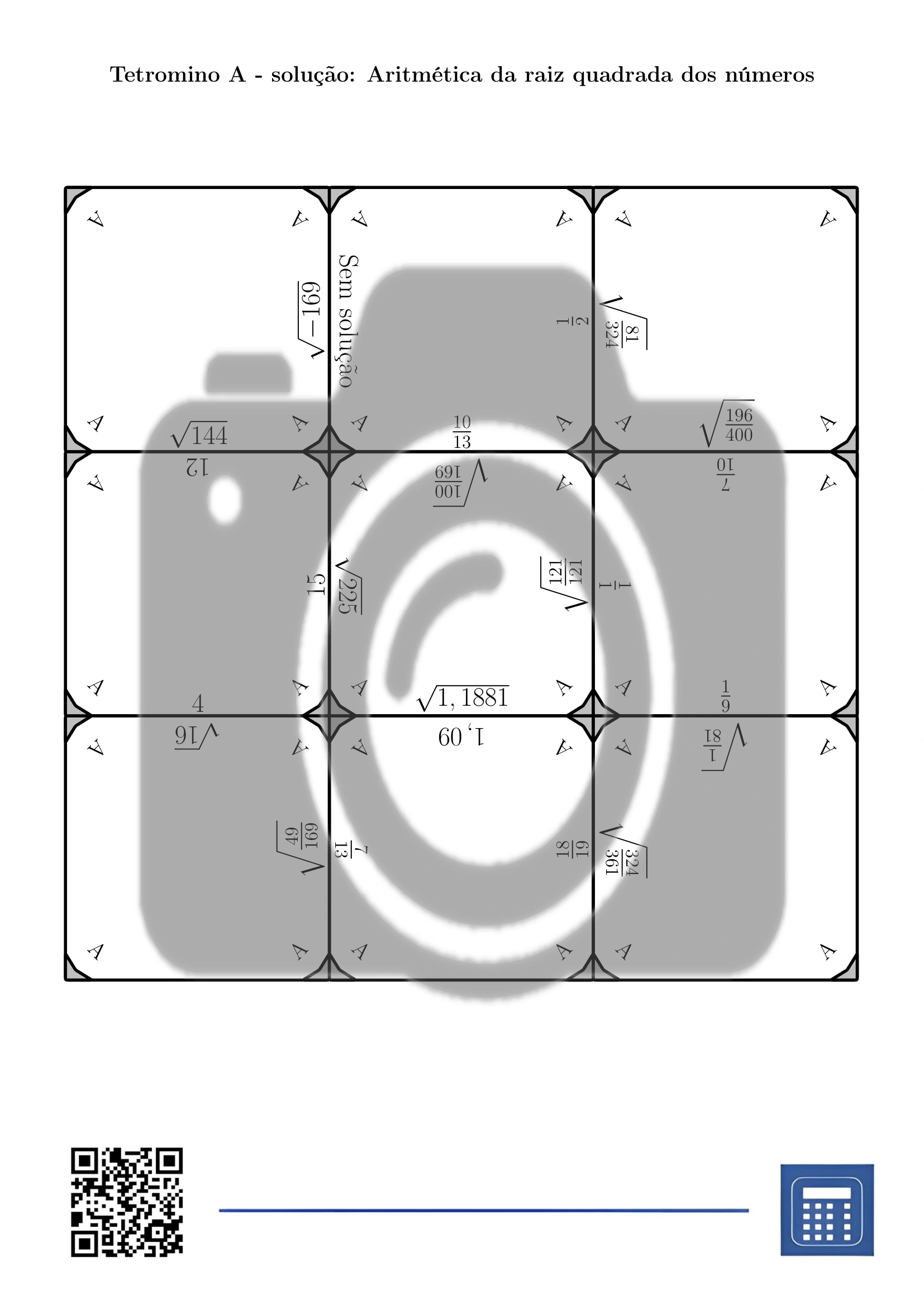 Tetromino: Aritmética da raiz quadrada dos números - Image 4